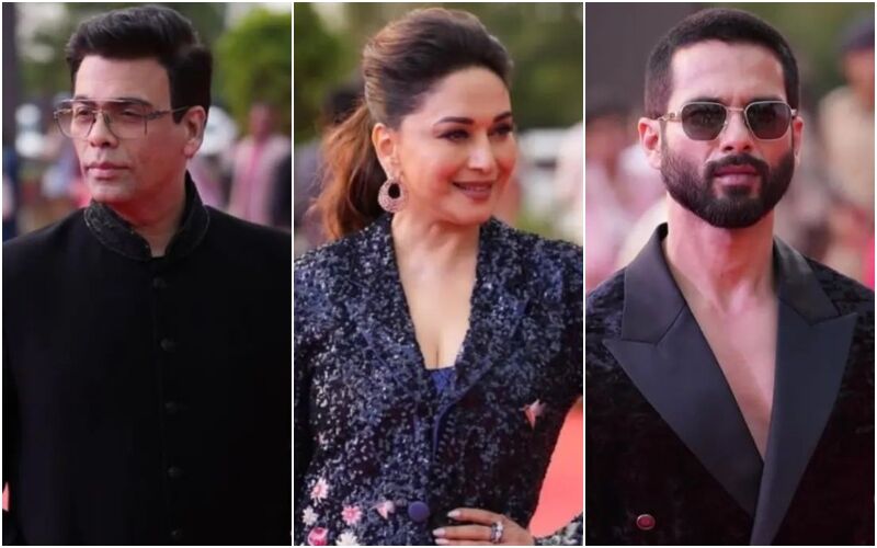 IFFI 2023: Karan Johar, Madhuri Dixit, Shahid Kapoor Arrive On The Red Carpet; Leaves Fans Drooling With Their Looks- Take A Look