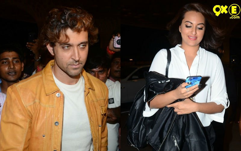 Hrithik,sonakshi And Anil Leave For Iifa Awards