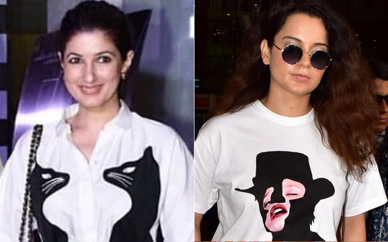 We’re Loving Twinkle Khanna And Kangana Ranaut’s Cheeky Shirt Style!
