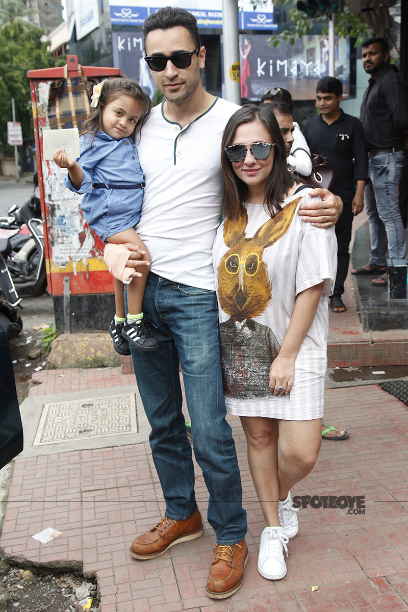 imraan khan with avantika and daughter