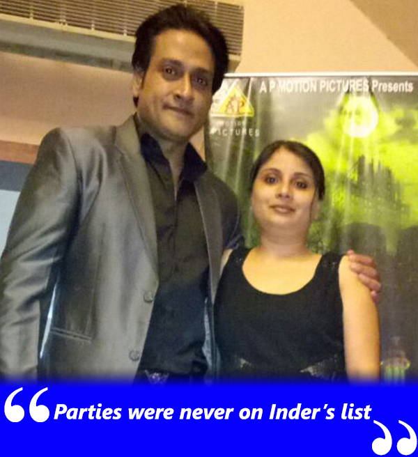 inder kumar with wife