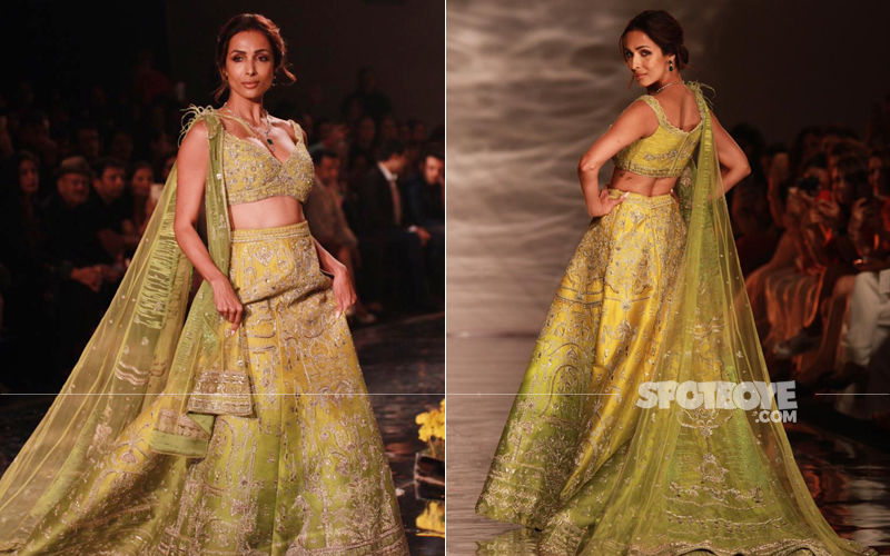 India Couture Week 2019: Malaika Arora Hits The Runway Looking Like The Ultimate Green Goddess