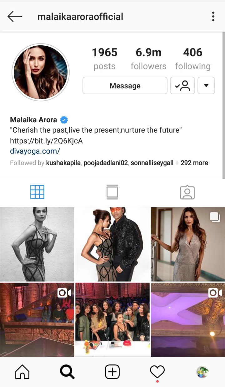 malaika arora status