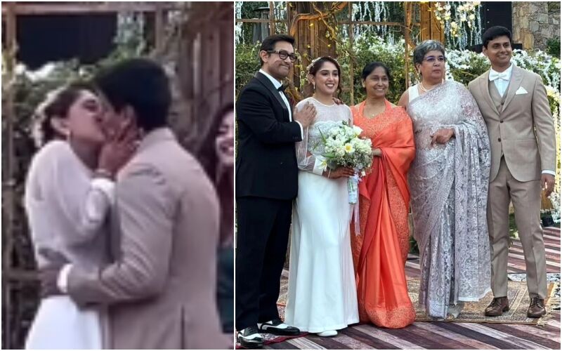 Ira Khan-Nupur Shikhare Share A Passionate KISS As They Say Their Vows; Newlyweds Pose With Their Family After The Ceremony- Videos Inside