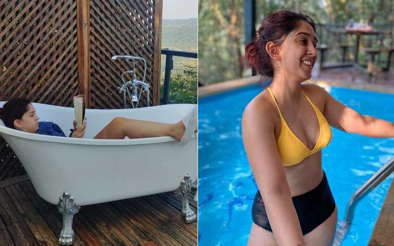Aamir Khan’s Daughter Ira Khan Posts Pics By The Pool Side And In A Bathtub Trying To Complete Her Social Media Commitments