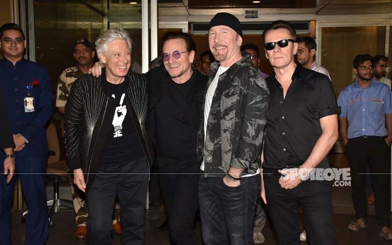 Irish Band U2 Is In Town And Bono And The Boys Are Killing It At Mumbai Airport With Their Charm