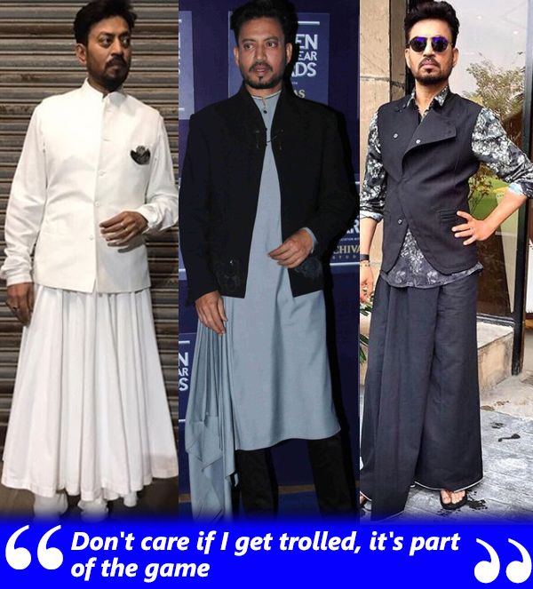 irrfan khan decked up in dress avatars