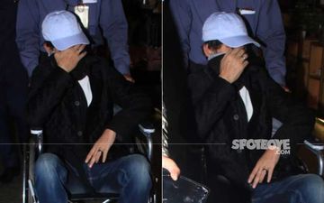 Irrfan Khan Exits Mumbai International Airport On A Wheelchair – View Pics