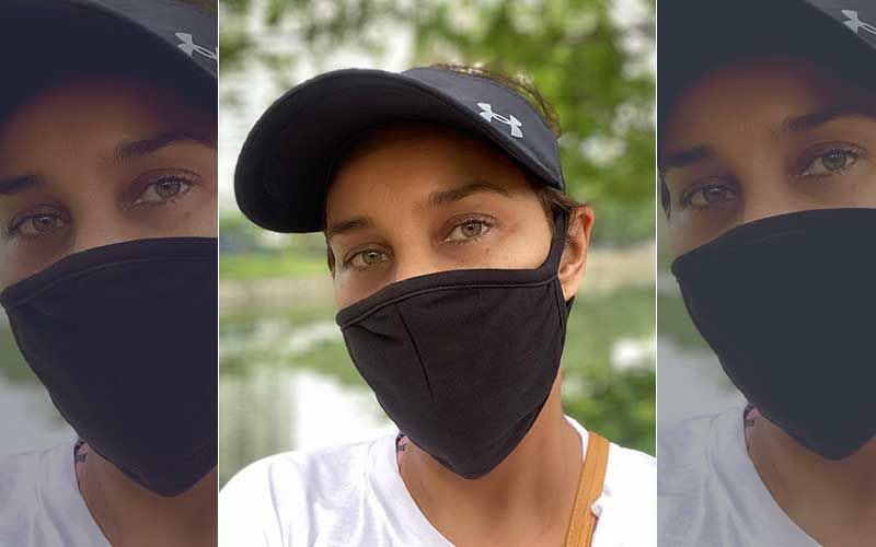 Lisa Ray Defines 'New Normal' Wearing A Government Issued Mask In Singapore; Writes Long Insta Post With Hashtag 'Hijab Eyes'