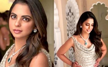 THROWBACK! When Isha Ambani Stunned The Metallic Silver Gown And A Diamond Necklace During Her Pre-Wedding Ceremony 