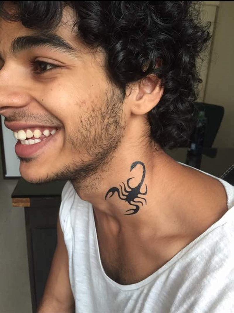 ishaan khattar latest tatoo