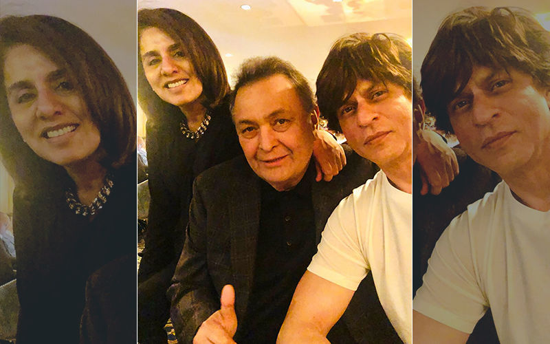 It’s A Happy Reunion As Shah Rukh Khan Visits Rishi-Neetu Kapoor Yet Again In NYC