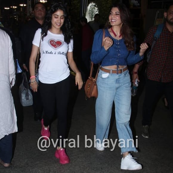 Janhvi Kapoor with Jacqueline Fernandez