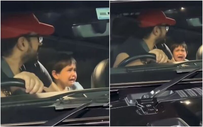 Kareena Kapoor Khan-Saif Ali Khan’s Son Jehangir Cries Out LOUD After Being Denied Front Seat With Brother Taimur Ali Khan– WATCH Video