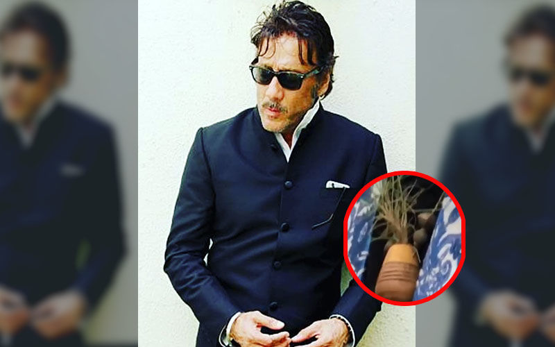 Jackie Shroff Sports Unique Fash Accessory, A Little LIVE Plant In His Neckpiece; Breath Of Fresh Air, Literally