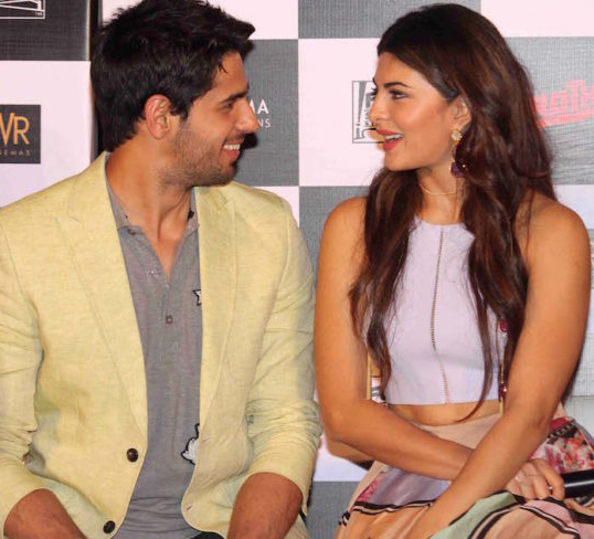 jacqueline fernandez and sidharth malhotra at an event