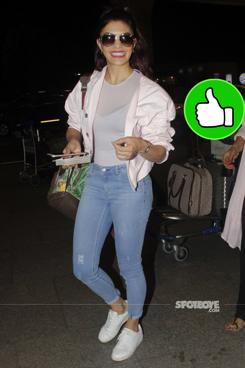 jacqueline fernandez at mumbai airport