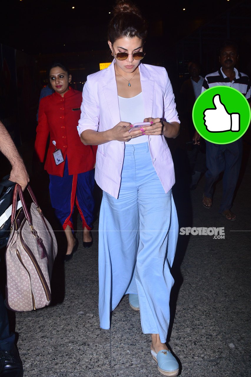 jacqueline fernandez at the airport