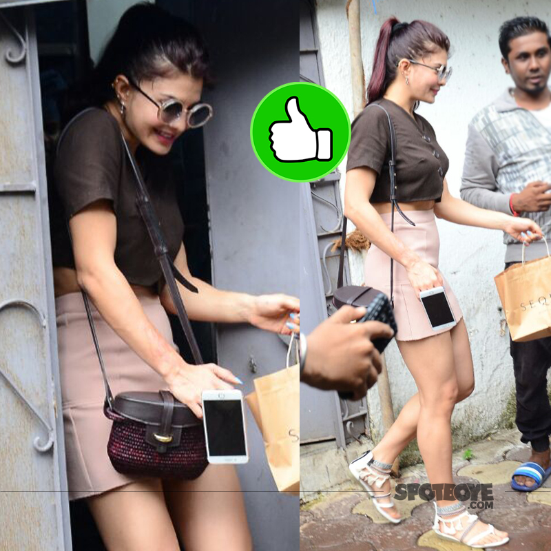 jacqueline fernandez snapped in bandra