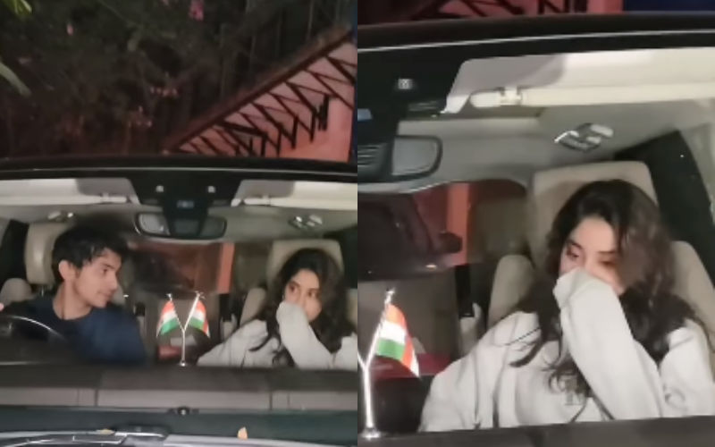 Janhvi Kapoor CONFIRMS DATING Shikhar Pahariya? Actress Blushes As She Hides Her Face After Paparazzi Spot Them In Same Car-See VIDEO