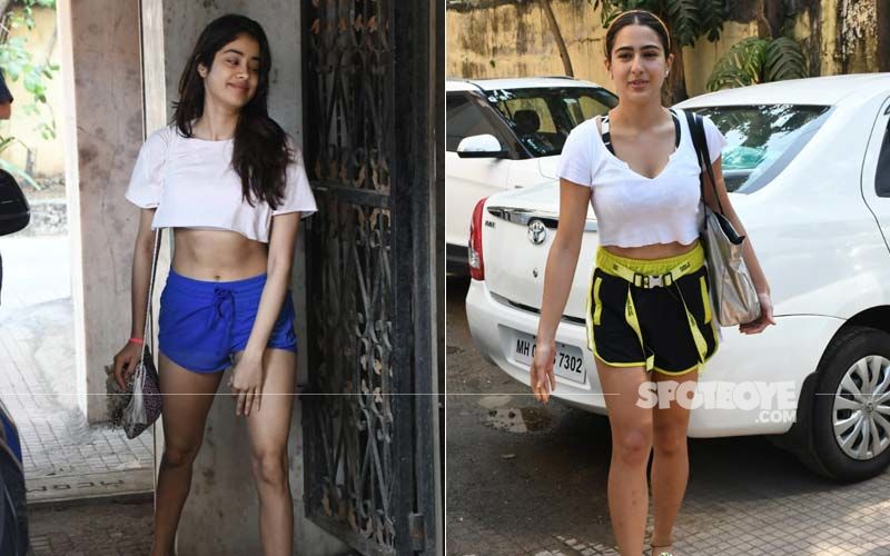 Janhvi Kapoor And Sara Ali Khan Step Out In Crop-Tops And Hot Shorts- Which Diva’s Post Workout Look Impressed You More?