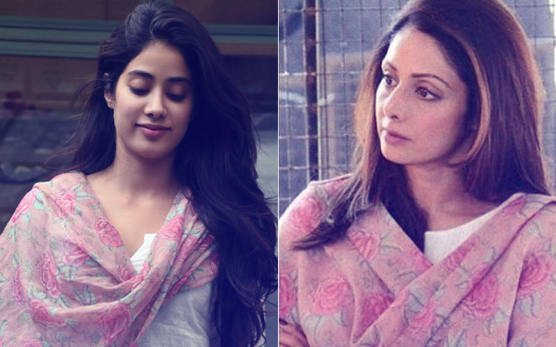 Janhvi Kapoor Drapes Mom Sridevi’s Dupatta And The Sight Is Heartwarming