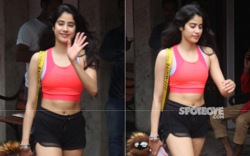Janhvi Kapoor Flaunts Her Abs As The Actress Gets Snapped Post A Pilates Session