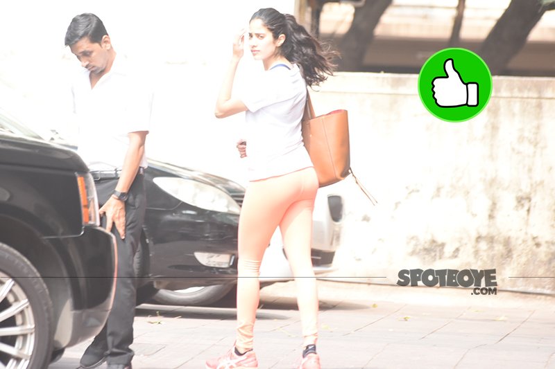 janhvi kapoor snapped post gym session