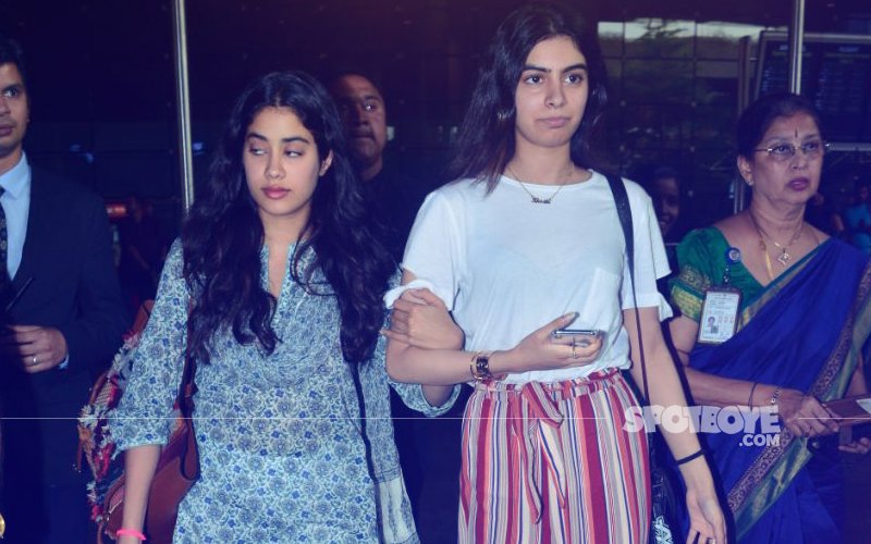 Janhvi Holds On To Khushi As The Sisters Return From Chennai After Hosting Sridevi’s Prayer Meet