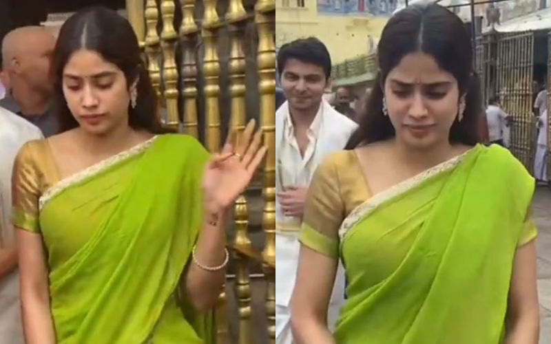 Janhvi Kapoor Visits Tirumala Temple Along With Her Friends; Seeks Blessings For Upcoming Projects- Watch