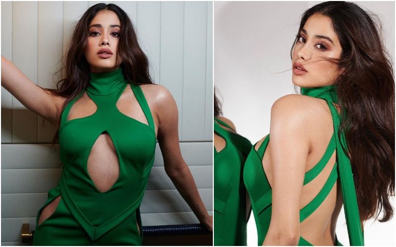 Janhvi Kapoor Stuns In A Beautiful Green Gown, Leaves Fans Drooling; Netizens Ask, ‘How Many Necks Did You Break Tonight?’