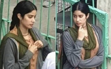 फिल्म रूही-अफज़ा से लीक हुआ जान्हवी कपूर का लुक, डरी-सहमी सी आई नज़र