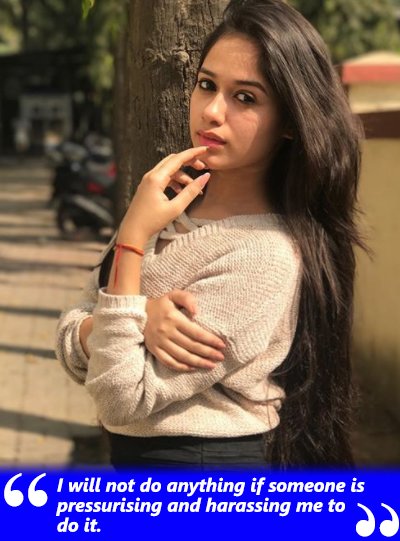 jannat zubair on being pressurised