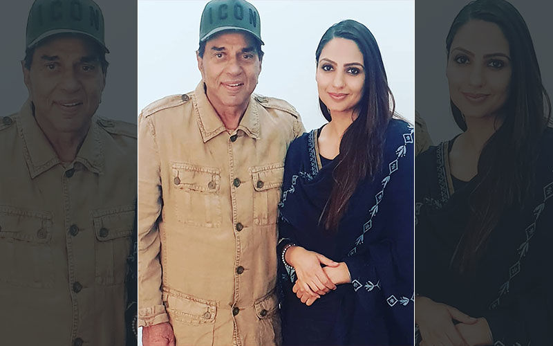 Japji Khaira Shares a Picture with Legendary Bollywood Actor Dharmendra on Instagram