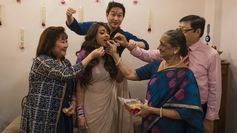 jason tham and deeksha kanwal pose for a photo shoot