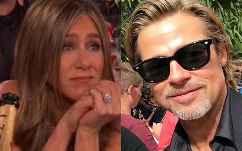 After Reuniting With Jennifer Aniston At Golden Globes, Brad Pitt Is All Smiles As He Exits A Hotel In NY