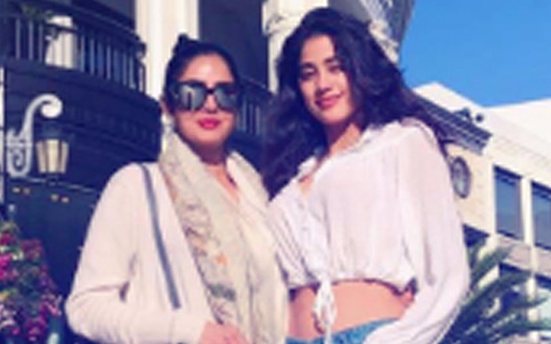 It’s Sridevi & Her Darling Daughter Jhanvi Kapoor From LA