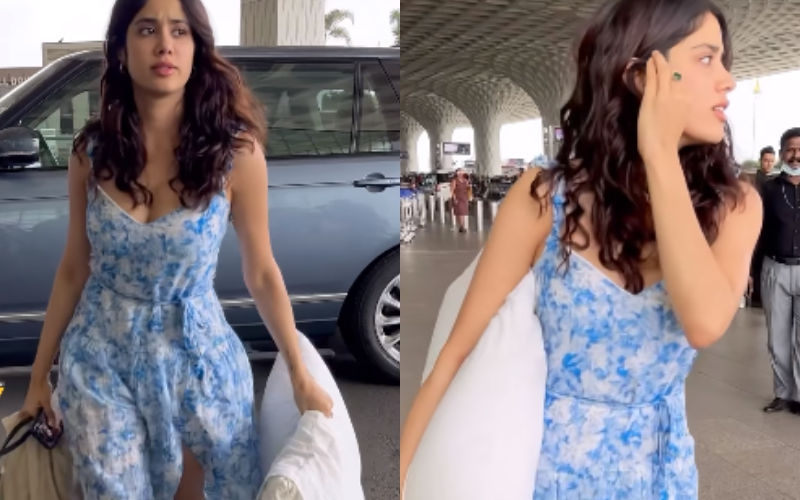 Janhvi Kapoor Carries A BIG Pillow To Airport; Netizens Brutally TROLL The Actress, ‘Takiya Chura Lai Kya Hotel Se'-See VIDEO