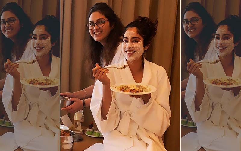 It’s Food Before Anything Else For Janhvi Kapoor As She Binges On Biryani In A Bathrobe And Face Mask On