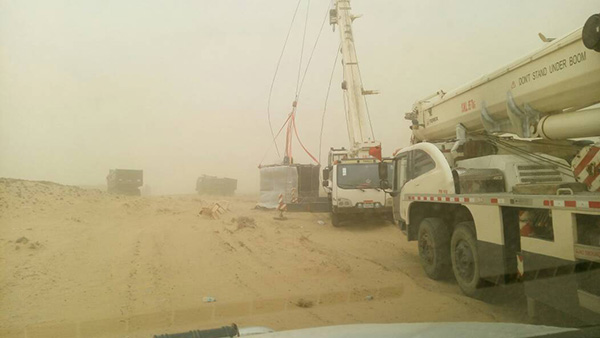 john abraham parmanu set in jaisalmer hit by a sandstorm