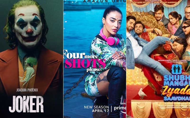 Joker, Four More Shots Please 2, Shubh Mangal Zyaada Savdhaan- 10 Shows And Movies On Netflix, Disney+ Hotstar, YouTube, Amazon Prime Video You Can JUST BINGE