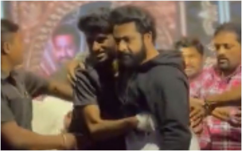 OMG! A Fan Tightly GRABS Jr NTR During An Event, RRR Actor Clicks Pictures With Him- WATCH Video