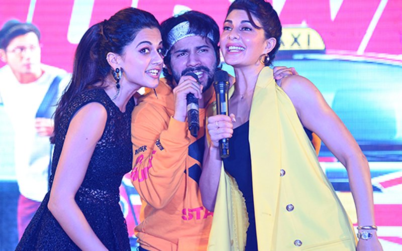 Varun Dhawan, Taapsee Pannu & Jacqueline Fernandez Step Out To Promote Judwaa 2