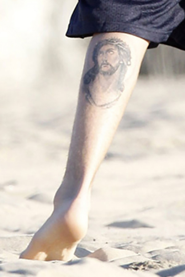 justin beiber jesus tattoo