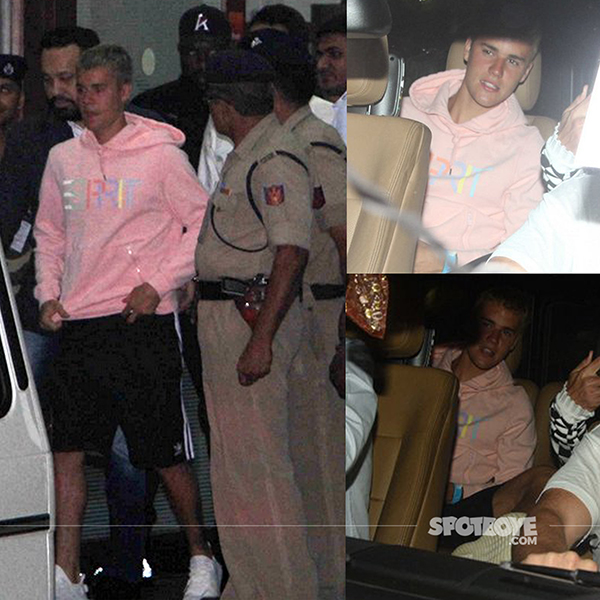 justin beiber arrived in mumbai airport for the purpose tour india 2017