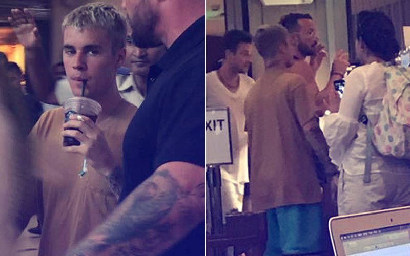 Justin Bieber Takes A Coffee Break, Enters Starbucks On His Way To The Concert