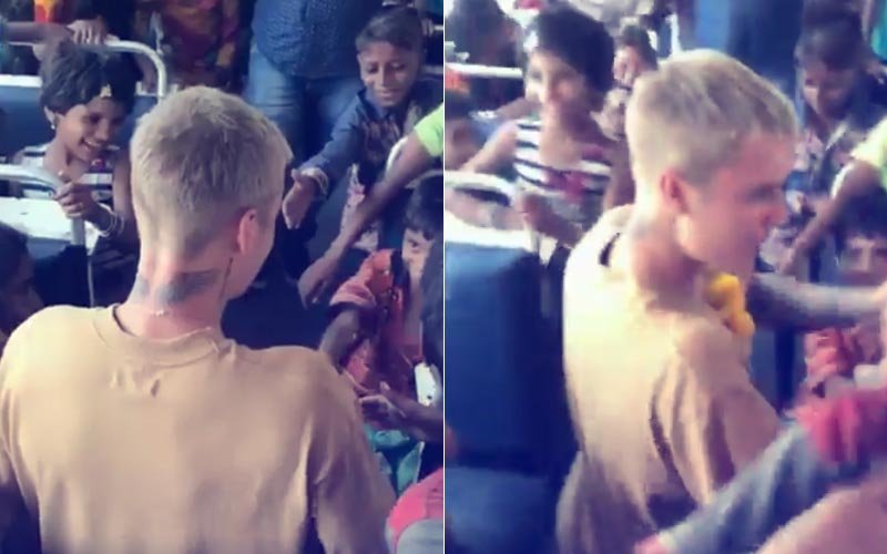 VIDEO ALERT: Justin Bieber Spends Time With Underprivileged Kids In Mumbai