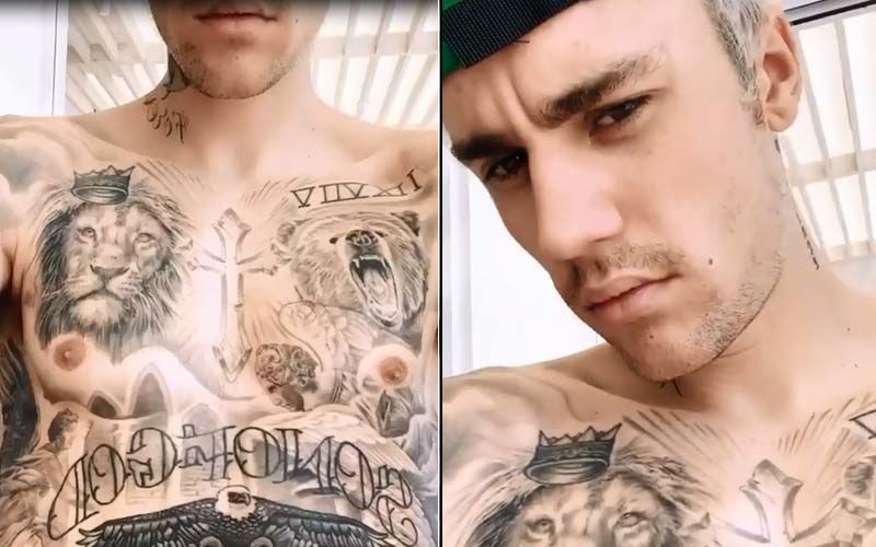 Shirtless Justin Bieber Flashes All His 60 Tattoos And Gives An Intimate Tour Of His Ink-Clad Body-WATCH VIDEO