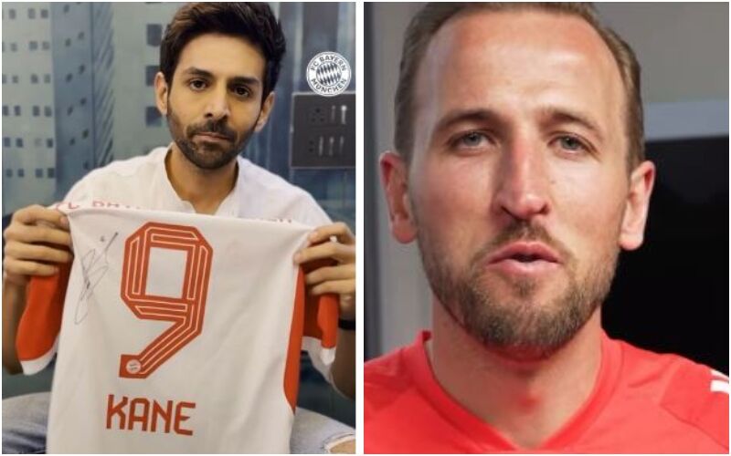 Chandu Champion: Kartik Aaryan Challenges International Footballer Harry Kane To Say a Dialogue From His Film! Bayern Munich Star Gifts Him Autographed Jersey