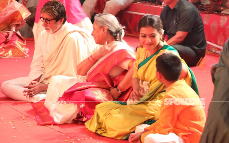 Kabhi Khushi Kabhie Gham  Mini Reunion At Durga Pooja Pandals: Amitabh Bachchan, Jaya Bachchan And Kajol Seek Godess Durga's Blessings